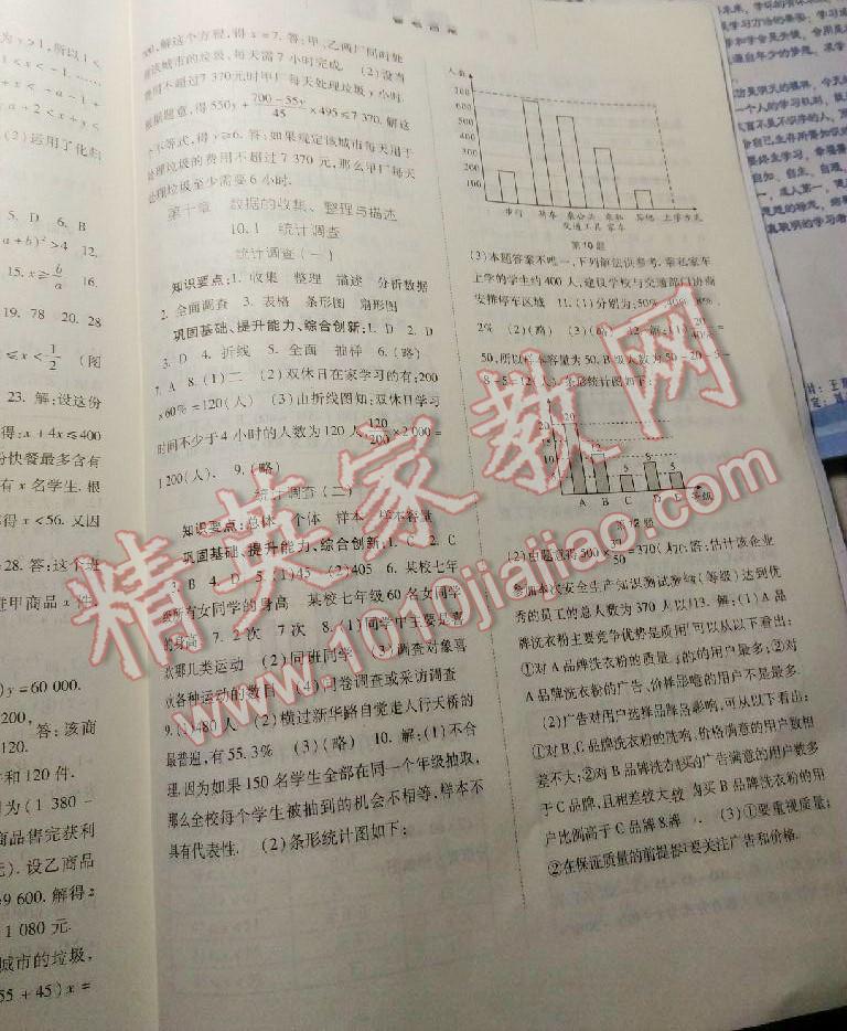 2015年同步訓(xùn)練七年級(jí)數(shù)學(xué)下冊(cè)人教版河北人民出版社 第30頁(yè)