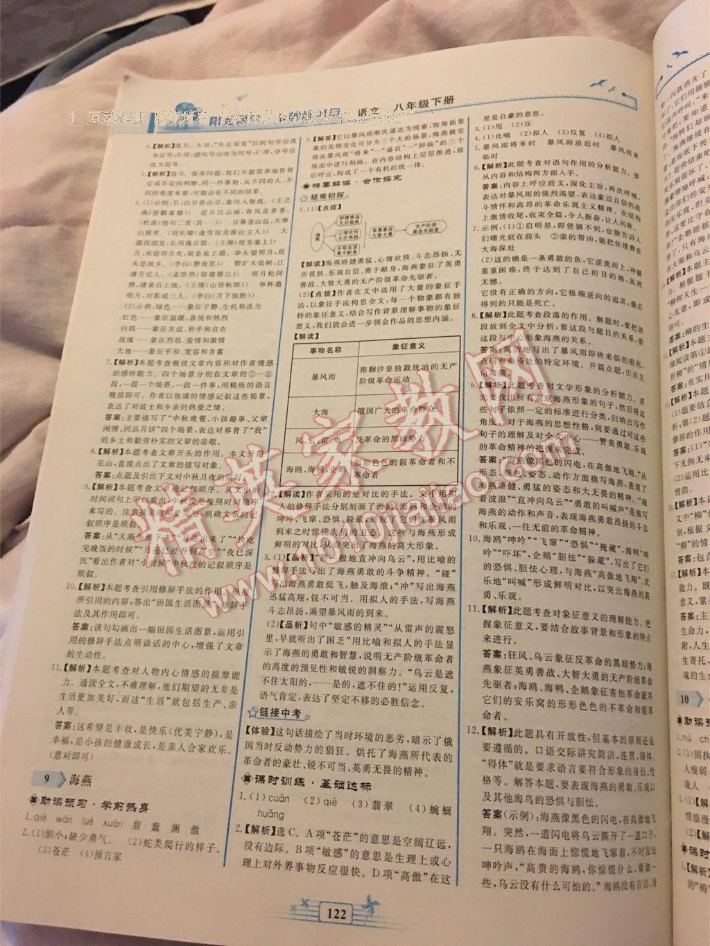2015年陽(yáng)光課堂金牌練習(xí)冊(cè)八年級(jí)語文下冊(cè)人教版 第72頁(yè)