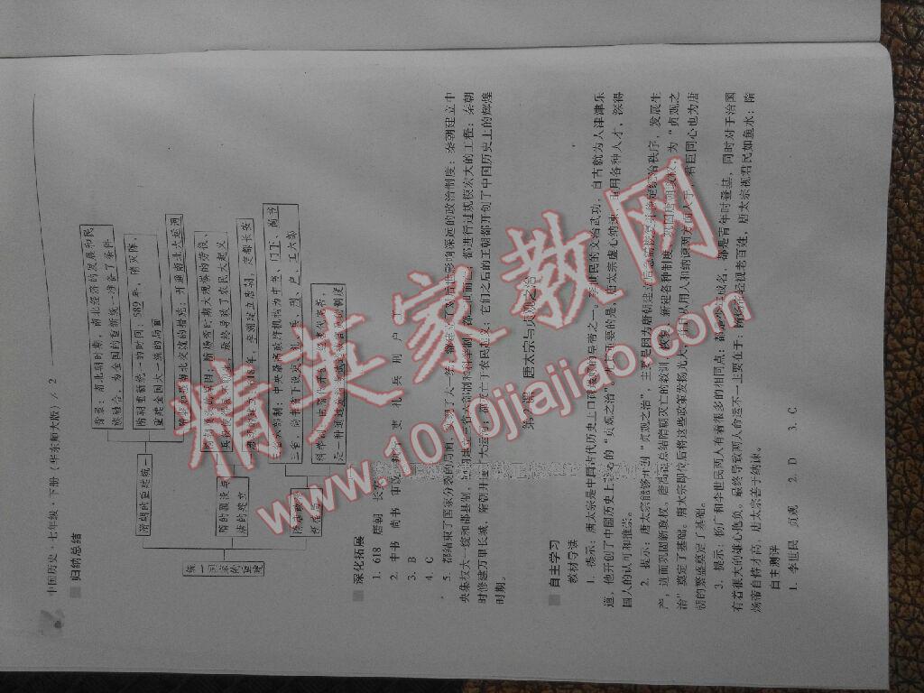 2016年新课程问题解决导学方案七年级中国历史下册华东师大版 第28页