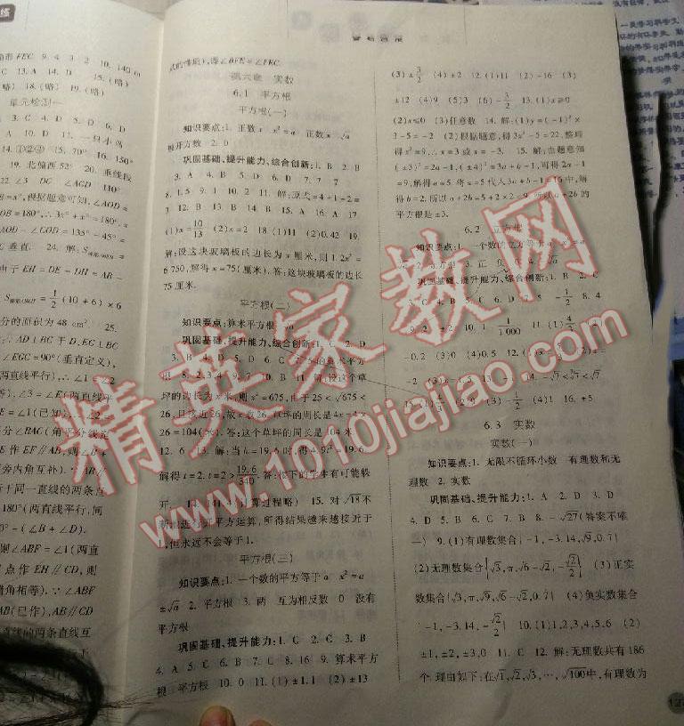 2014年同步训练七年级数学下册人教版河北人民出版社 第20页