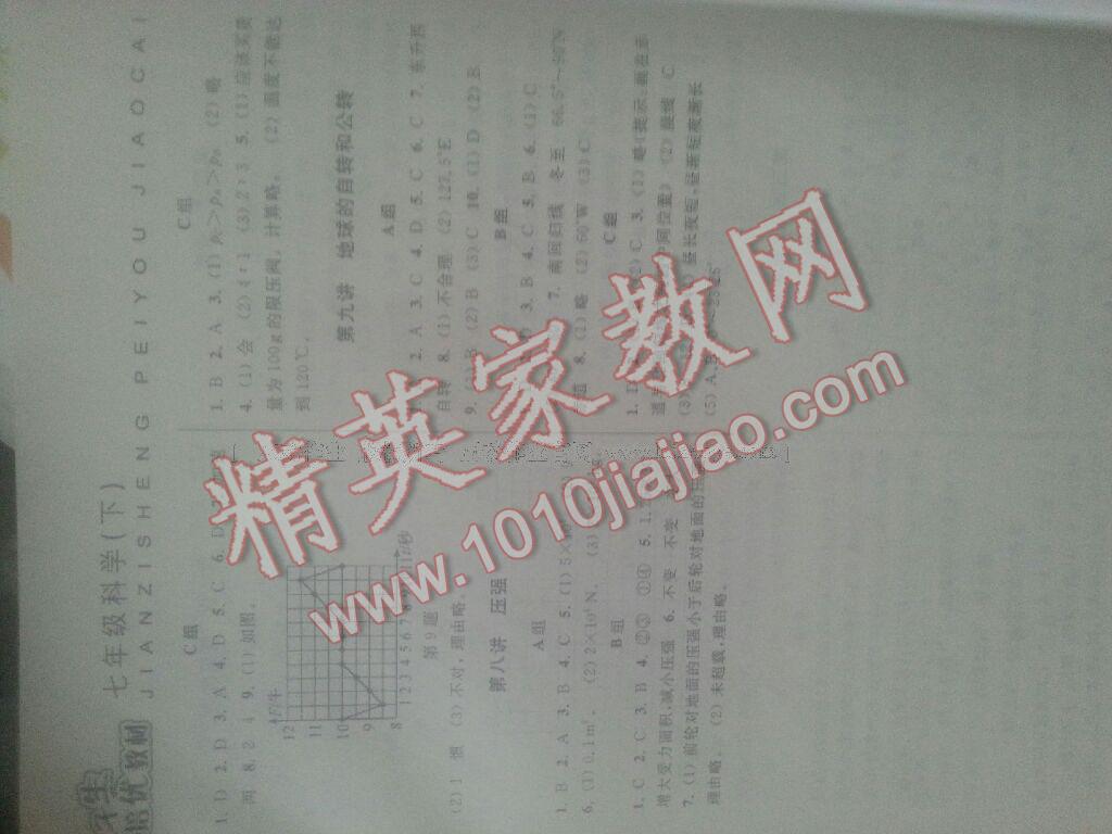 2015年尖子生培優(yōu)教材七年級(jí)科學(xué)下冊(cè) 第16頁(yè)