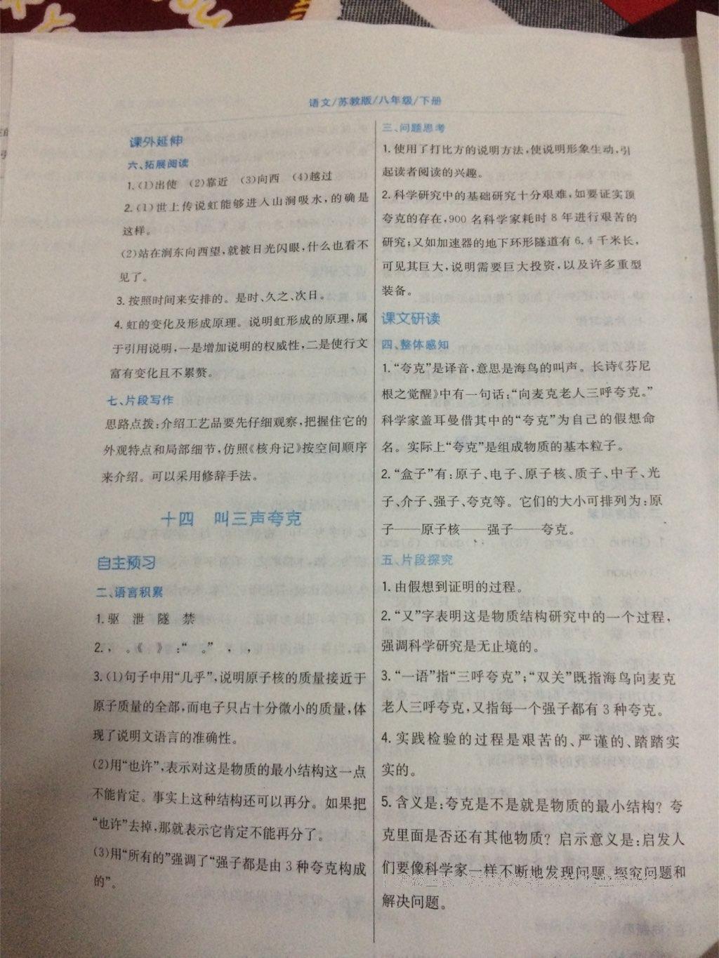 2015年新編基礎(chǔ)訓(xùn)練八年級語文下冊蘇教版 第25頁