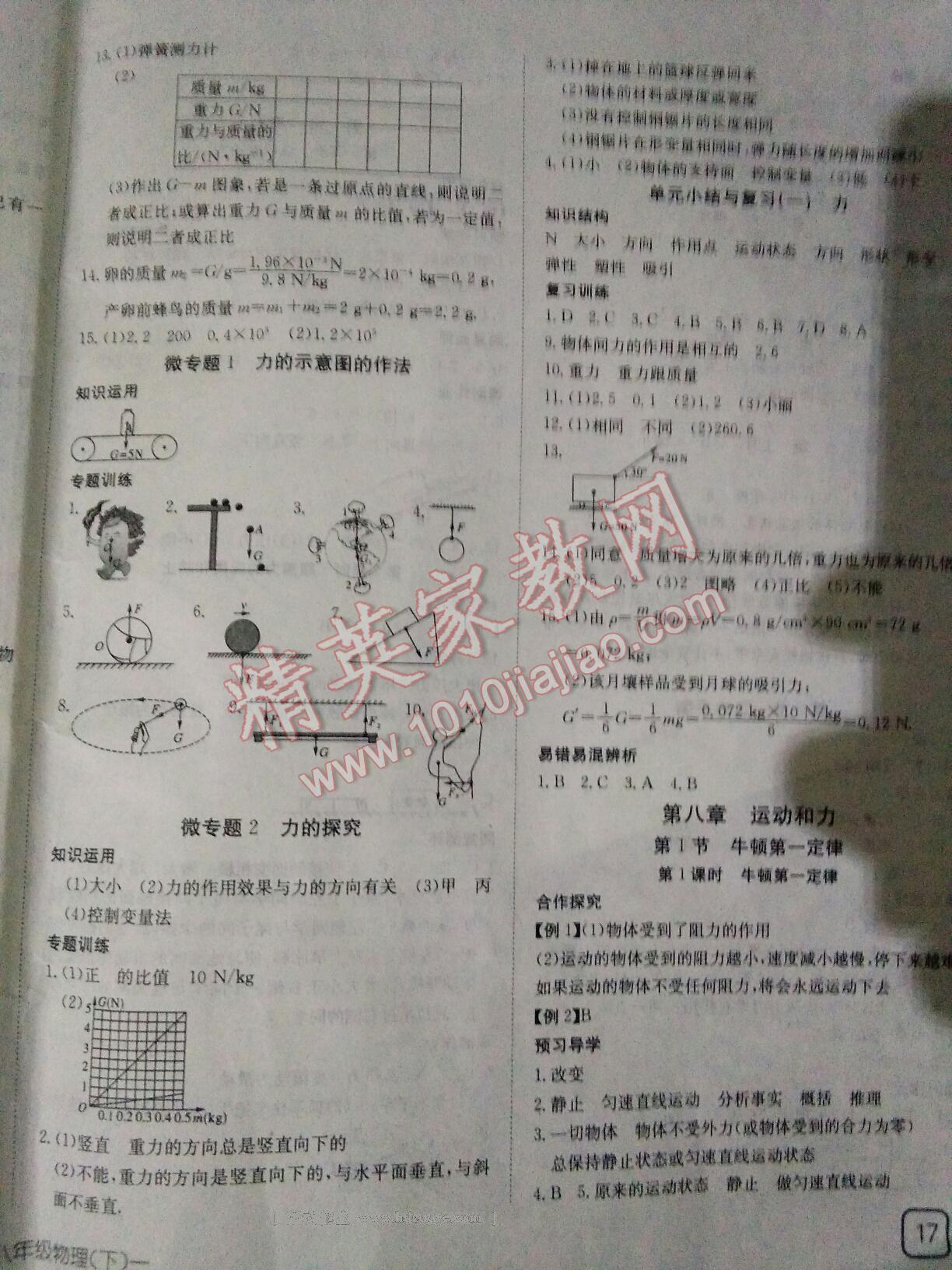 2015年探究在线高效课堂八年级物理下册 第18页