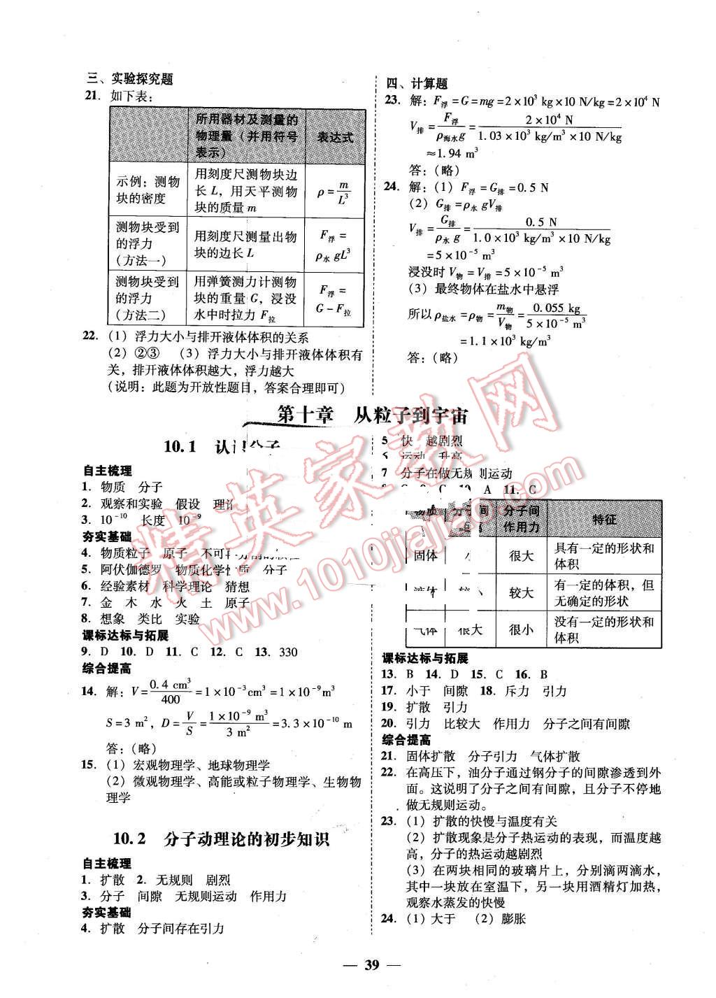 2016年南粵學(xué)典學(xué)考精練八年級物理下冊粵滬版 第11頁