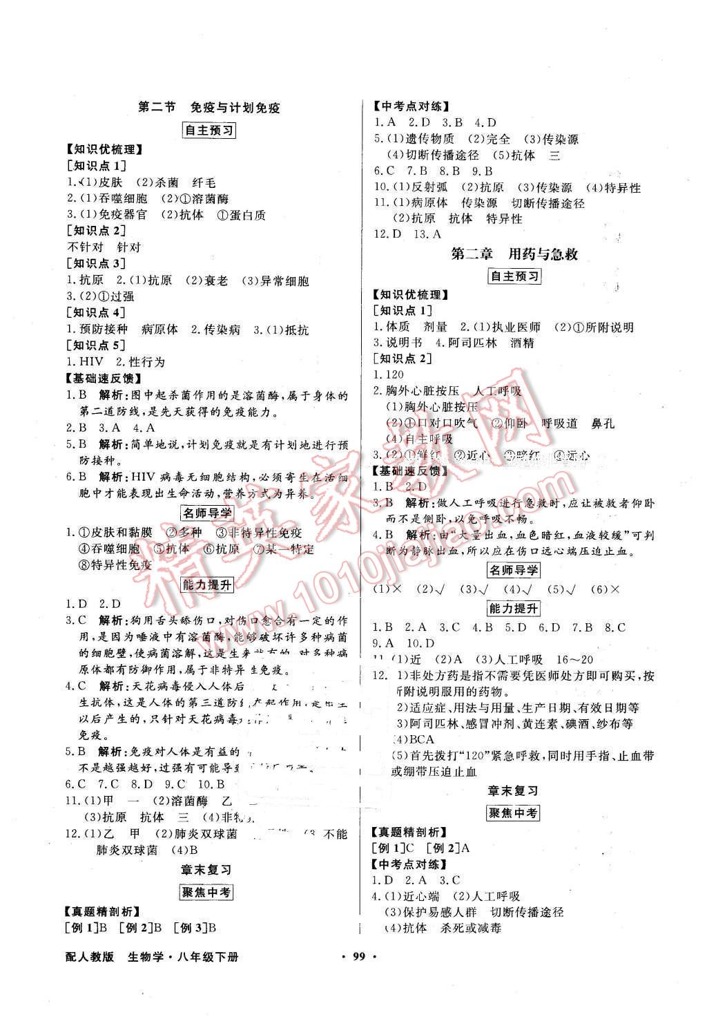 2016年同步導學與優(yōu)化訓練八年級生物學下冊人教版 第7頁