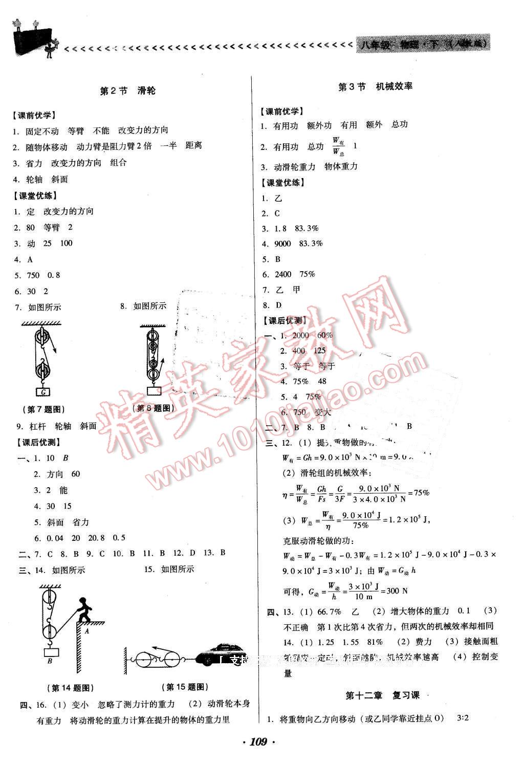 2016年全優(yōu)點(diǎn)練課計(jì)劃八年級物理下冊人教版 第13頁