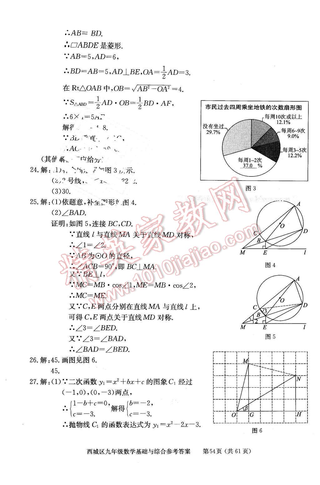 2016年學(xué)習(xí)探究診斷基礎(chǔ)與綜合九年級(jí)數(shù)學(xué)全一冊(cè)人教版 第54頁(yè)