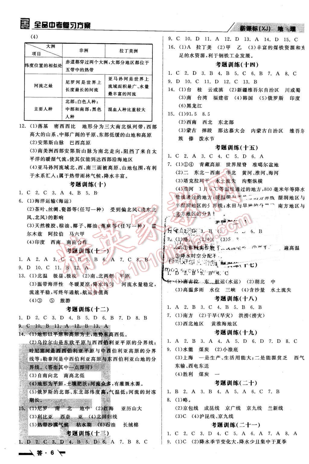 2016年全品中考復(fù)習(xí)方案聽課手冊(cè)地理湘教版 第6頁