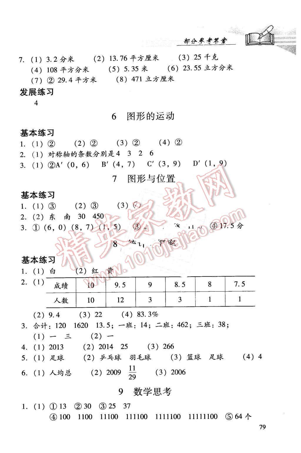 2016年學(xué)習(xí)探究診斷小學(xué)數(shù)學(xué)六年級(jí)下冊(cè)人教版 第10頁