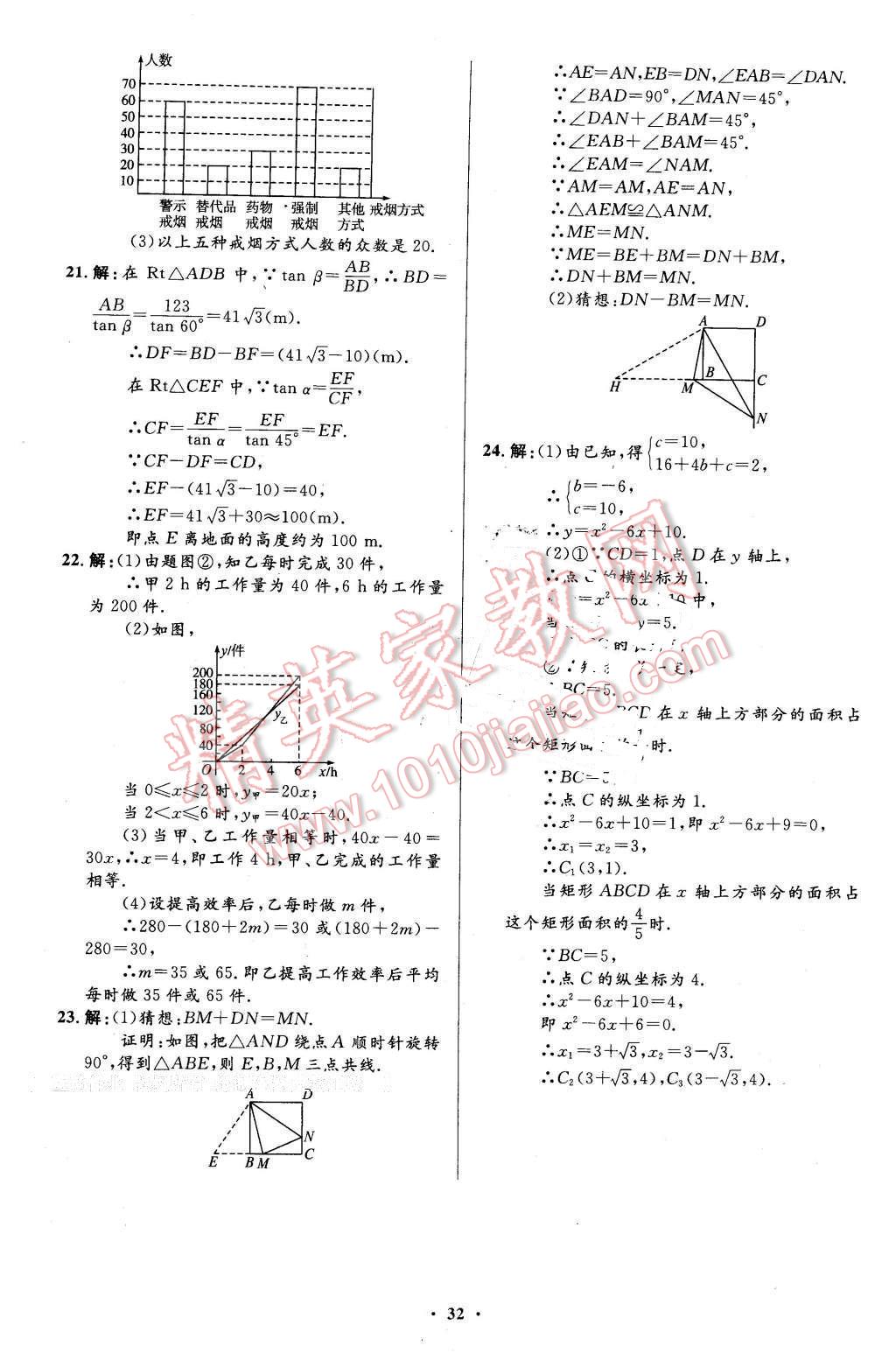 2016年初中同步测控优化设计九年级数学下册北师大版福建专版 第22页