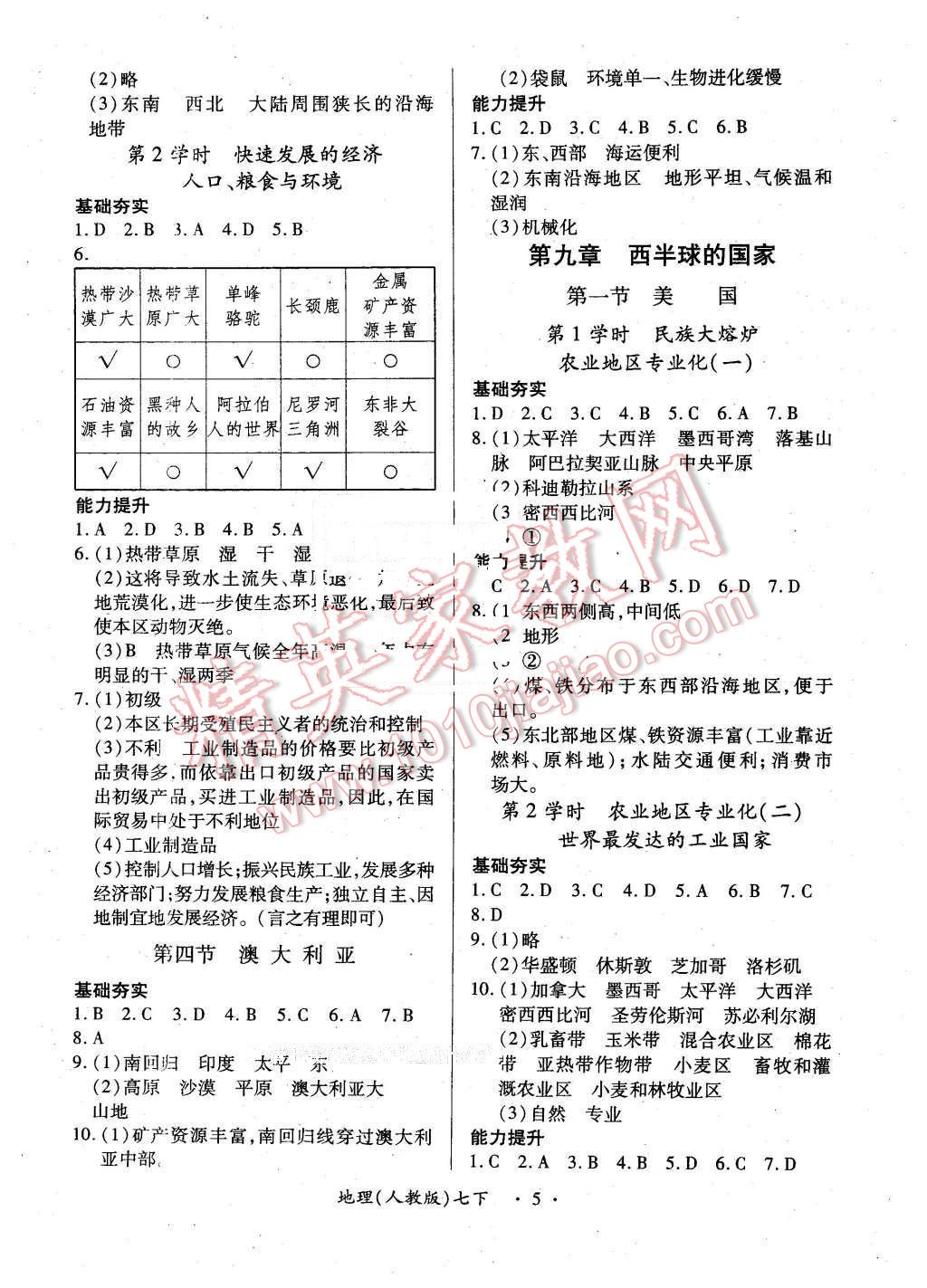 2016年一課一案創(chuàng)新導(dǎo)學(xué)七年級地理下冊人教版 第5頁