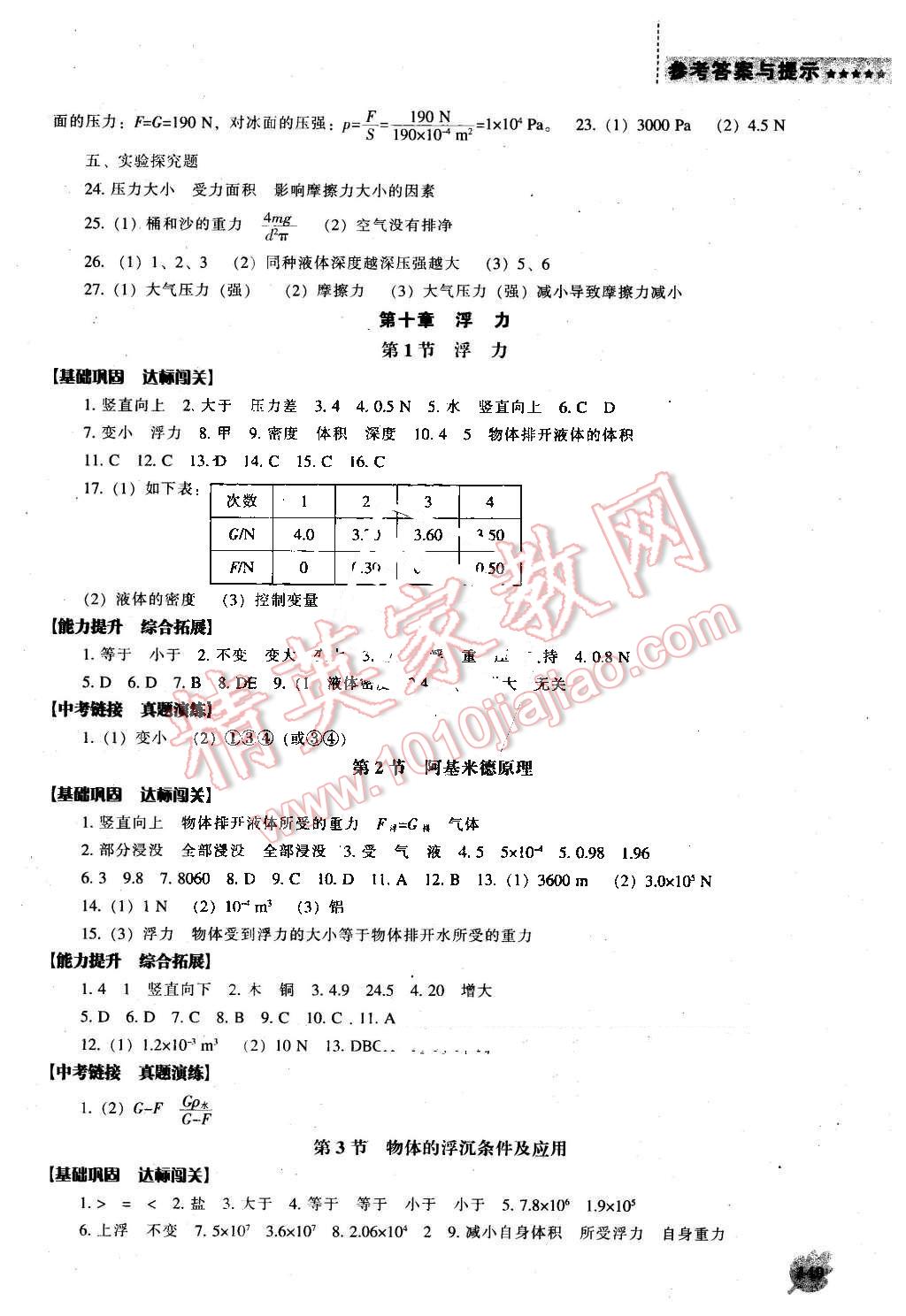 2016年新課程物理能力培養(yǎng)八年級下冊人教版 第8頁