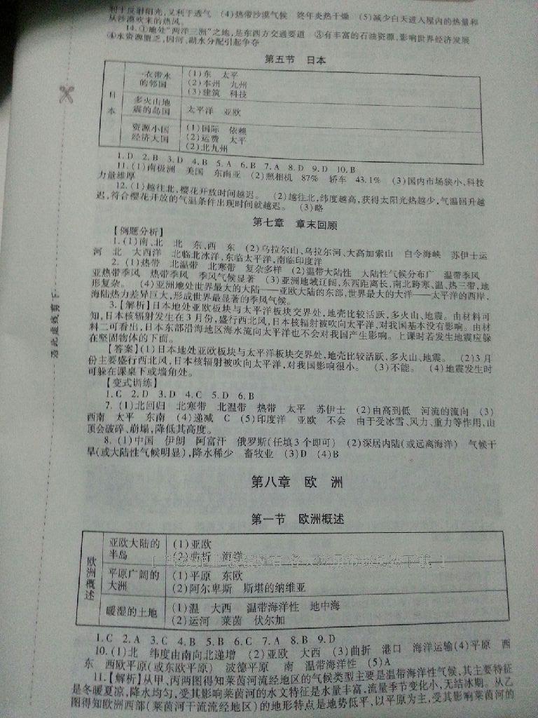 2015年新课程实践与探究丛书七年级地理下册粤教版 第16页