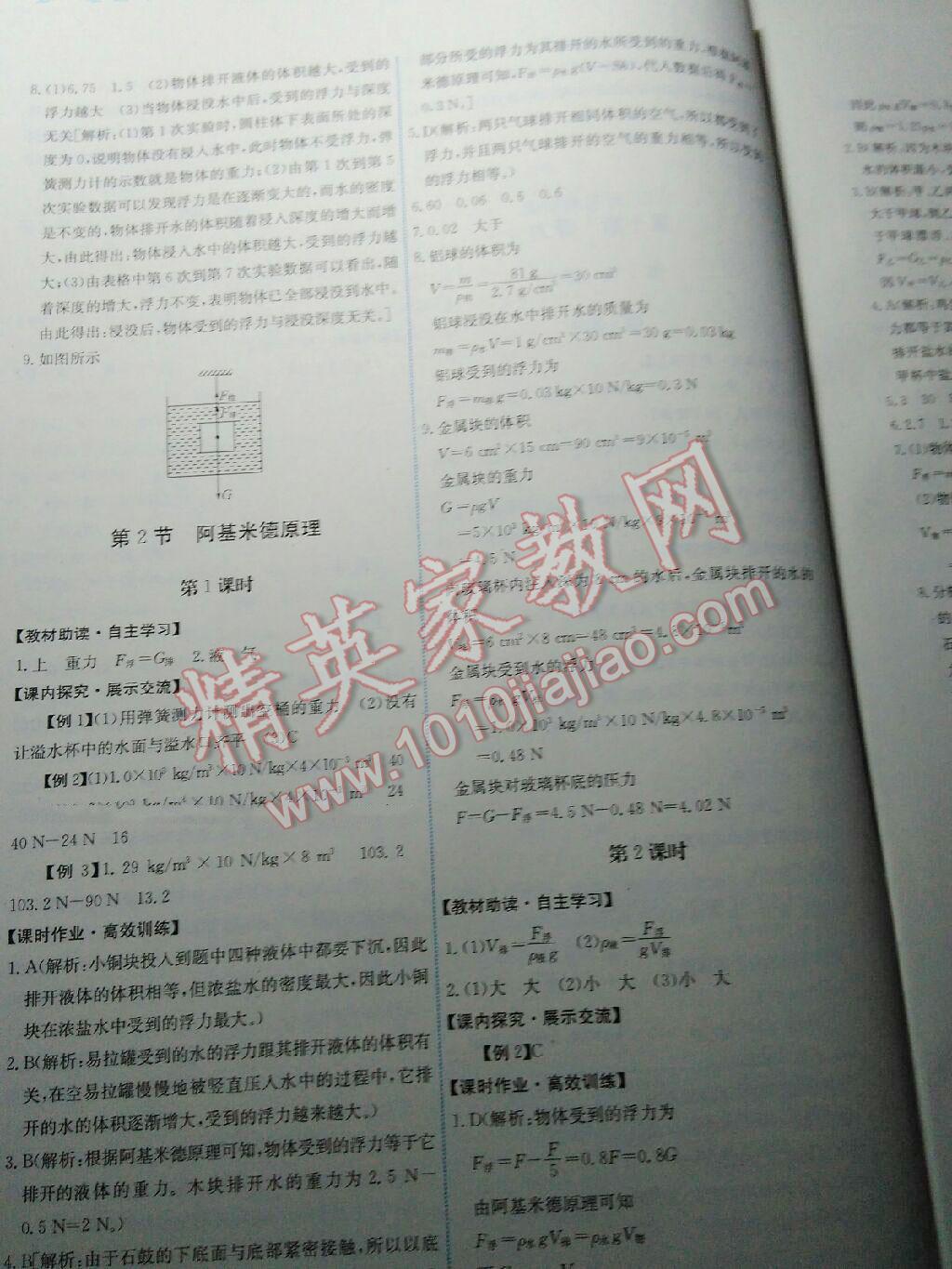 2015年能力培養(yǎng)與測試八年級物理下冊人教版 第68頁