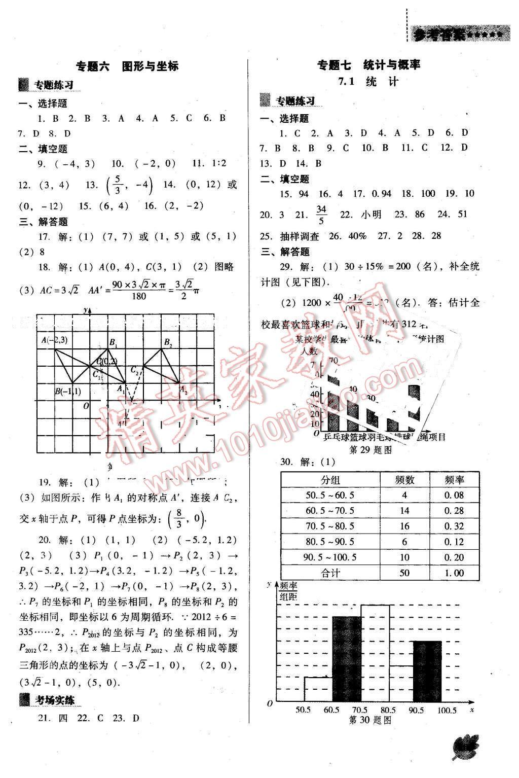 2016年新課程數(shù)學(xué)能力培養(yǎng)九年級下冊人教版D版 第23頁