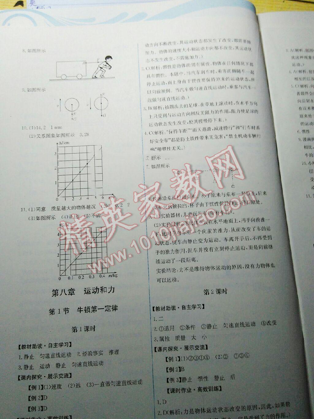 2015年能力培养与测试八年级物理下册人教版 第56页