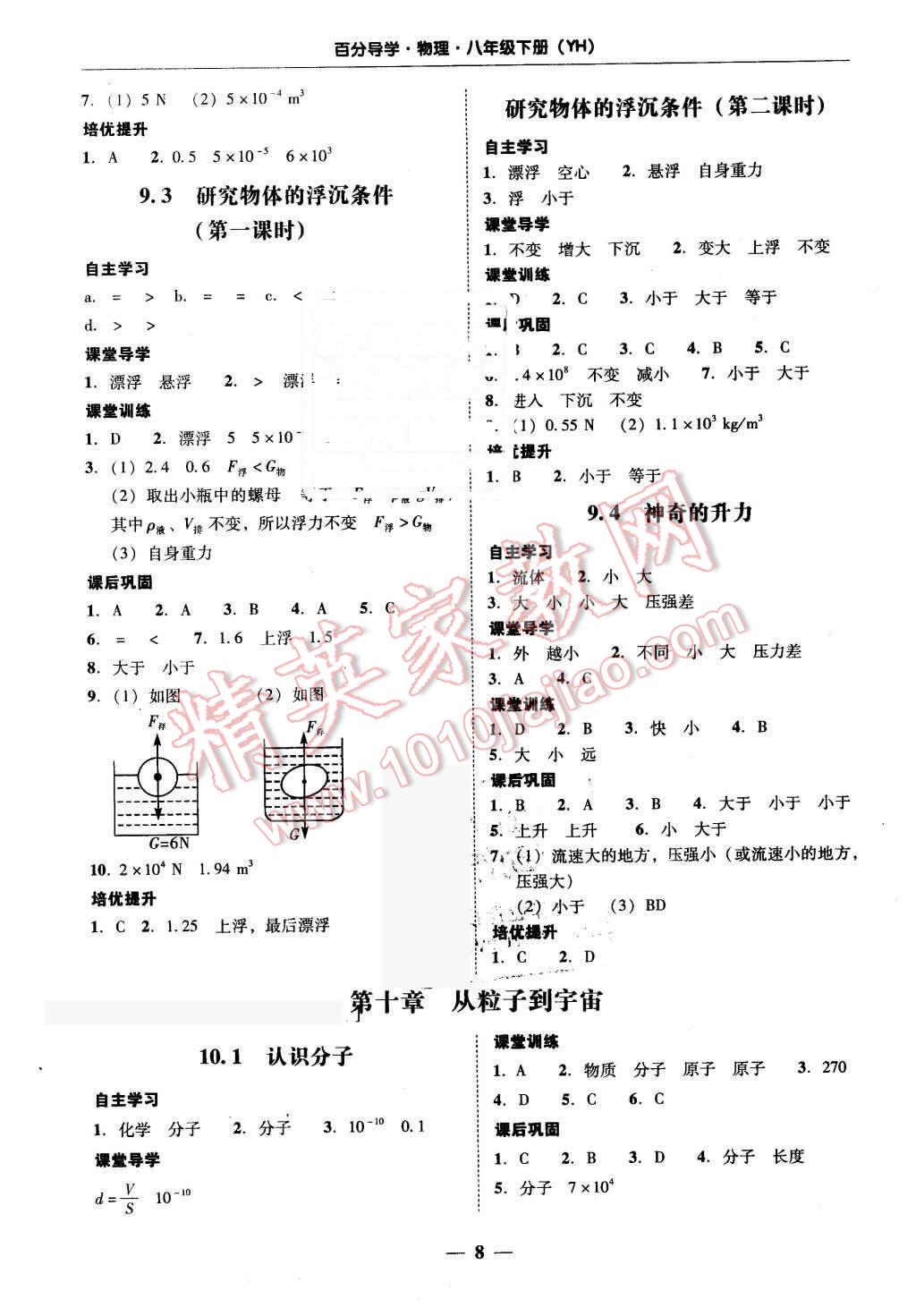 2016年易百分百分導學八年級物理下冊粵滬版 第8頁