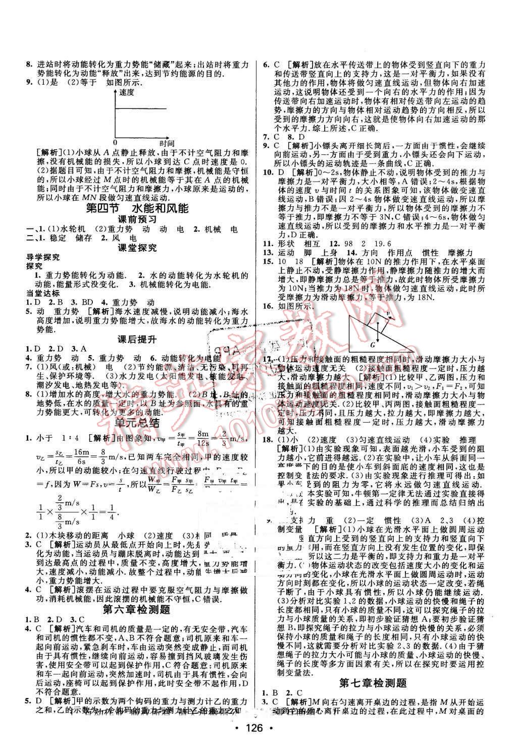 2016年同行學(xué)案八年級(jí)物理下冊(cè)魯科版 第15頁(yè)