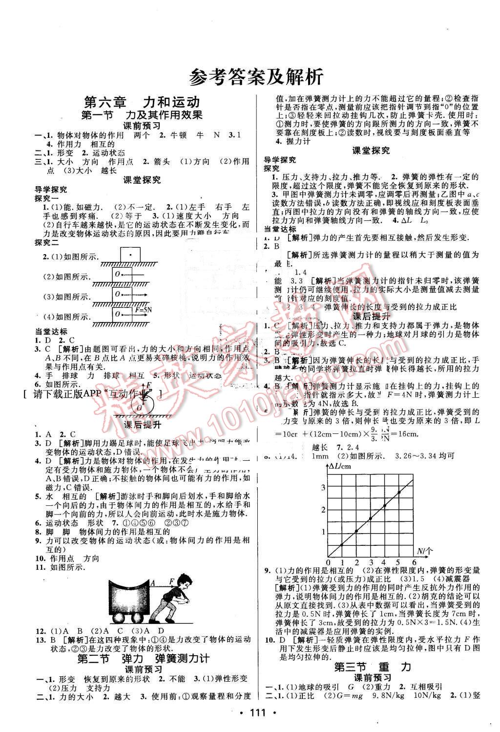 2016年同行學(xué)案八年級(jí)物理下冊(cè)魯科版 第1頁(yè)