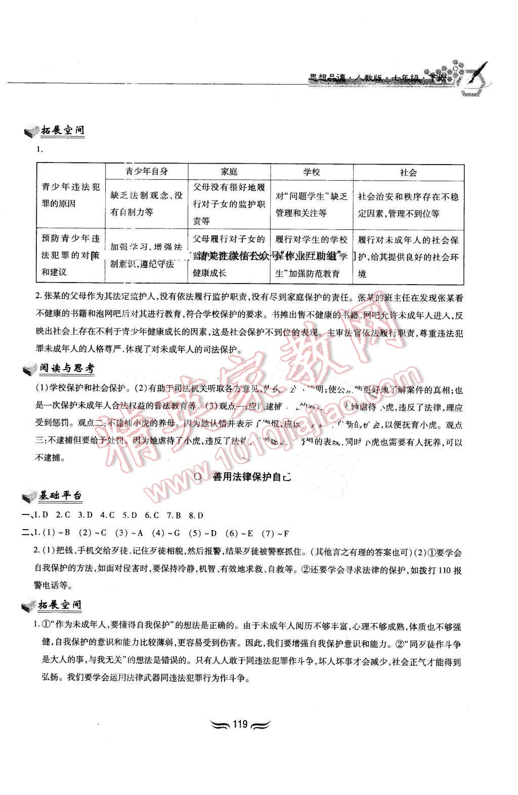 2016年新編基礎(chǔ)訓練七年級思想品德下冊人教版黃山書社 第13頁