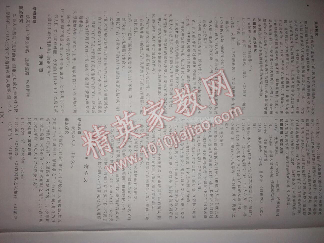 2015年能力培養(yǎng)與測試七年級語文下冊人教版 第12頁