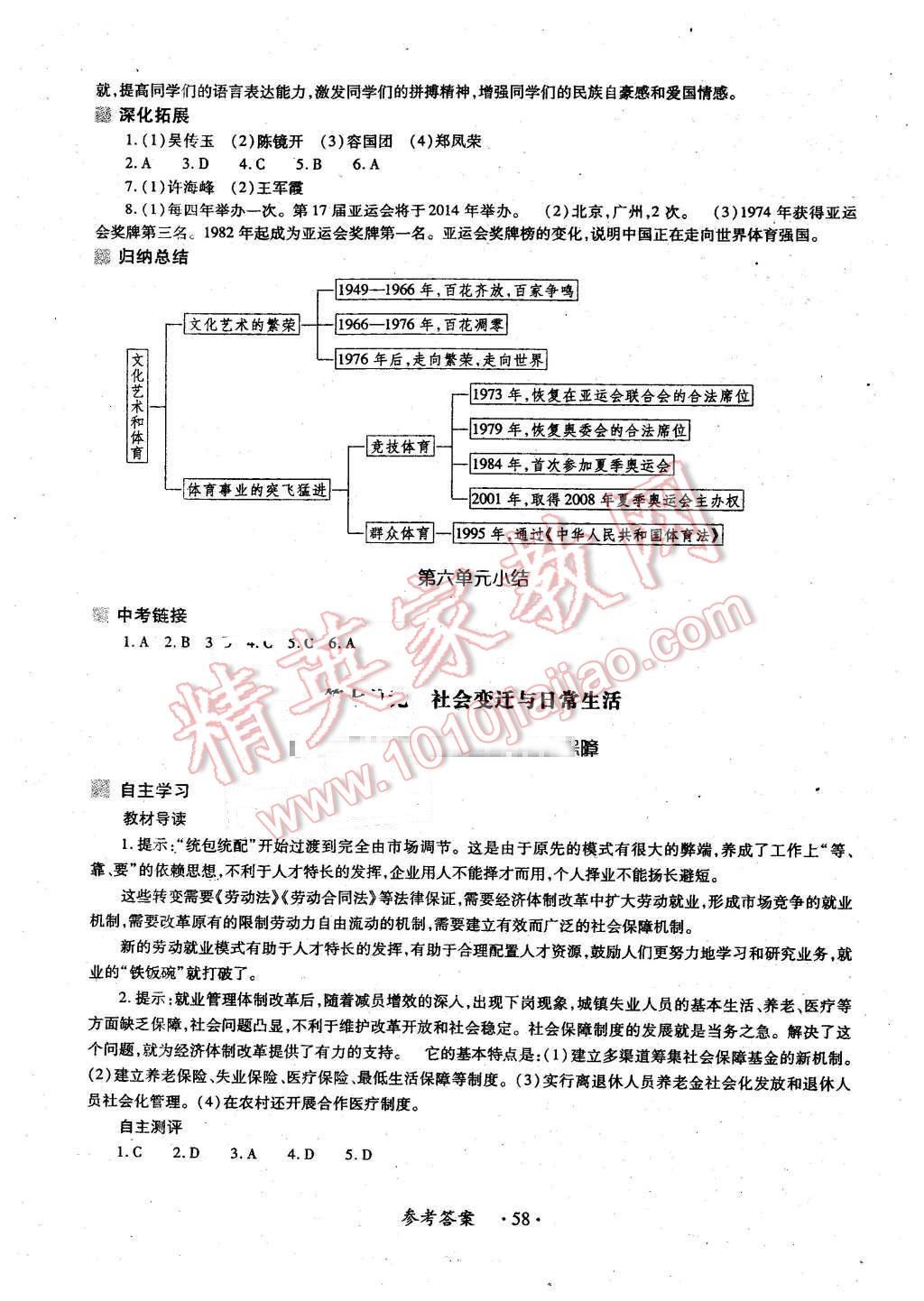 2016年一課一練創(chuàng)新練習(xí)八年級(jí)歷史下冊(cè)華師大版 第18頁(yè)