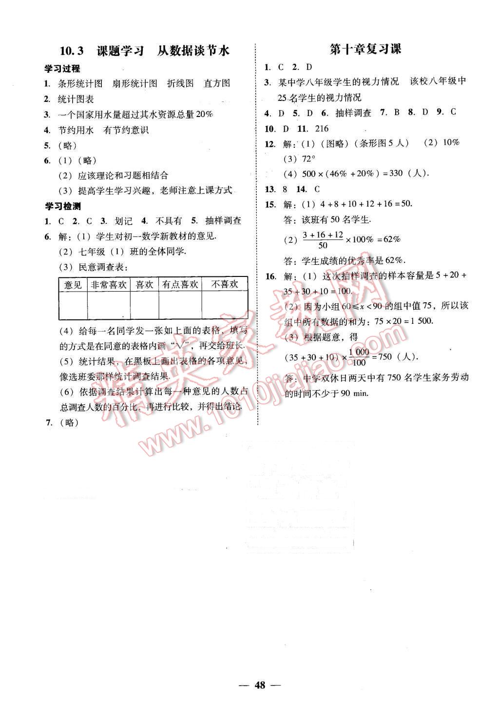 2016年易百分百分导学七年级数学下册人教版 第20页