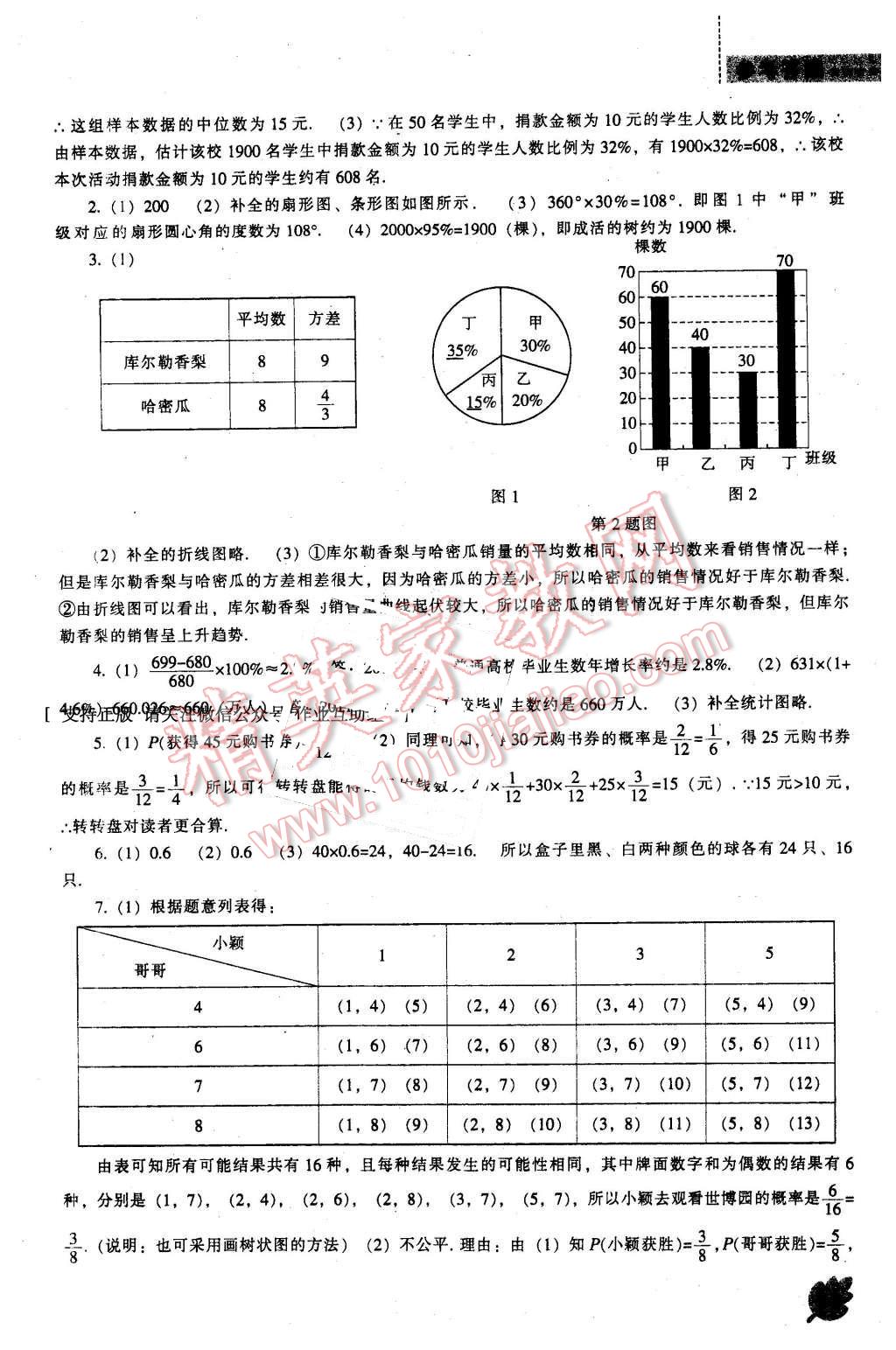 2016年新課程數學能力培養(yǎng)九年級下冊北師大版 第19頁