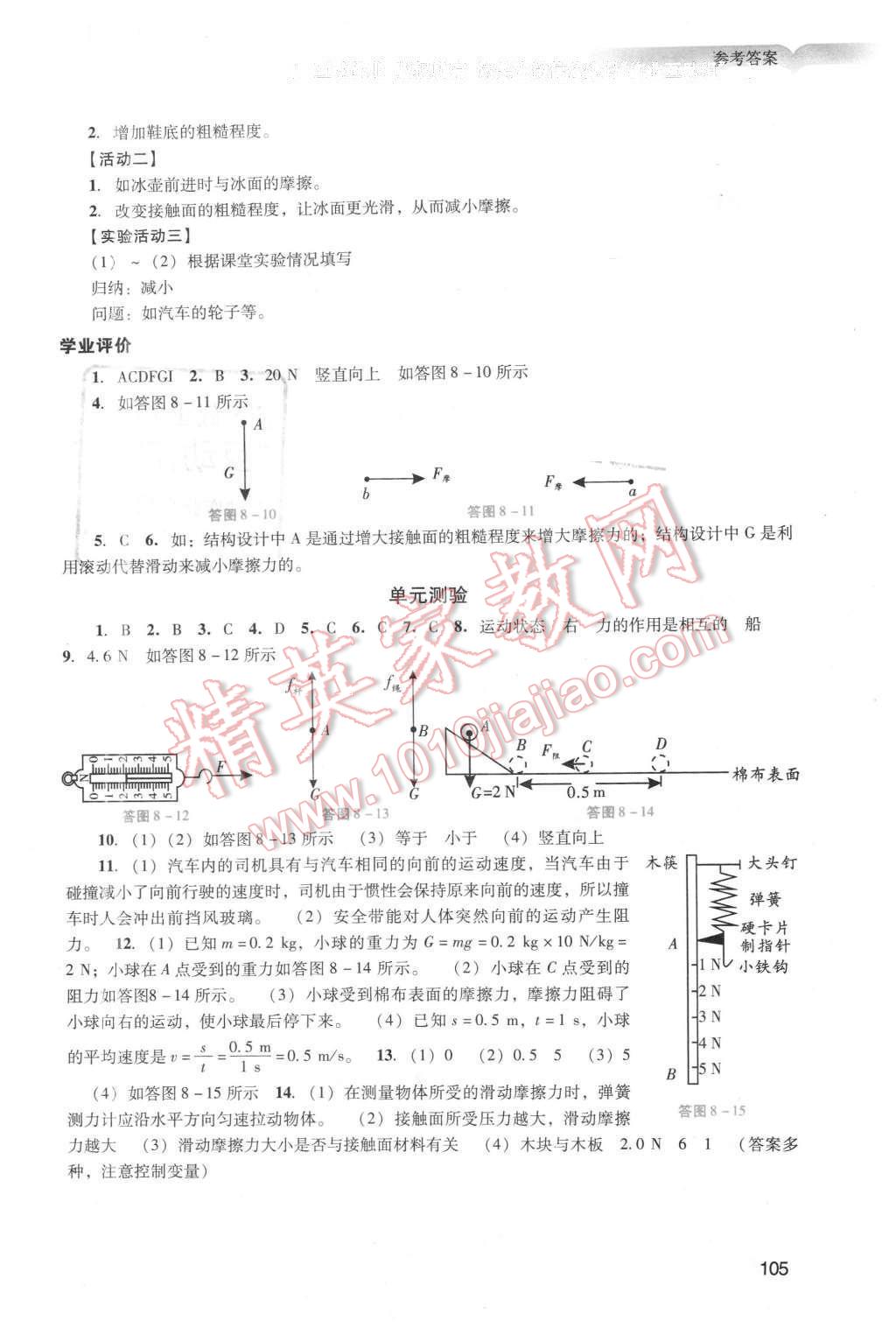 2016年陽光學業(yè)評價八年級物理下冊人教版 第5頁