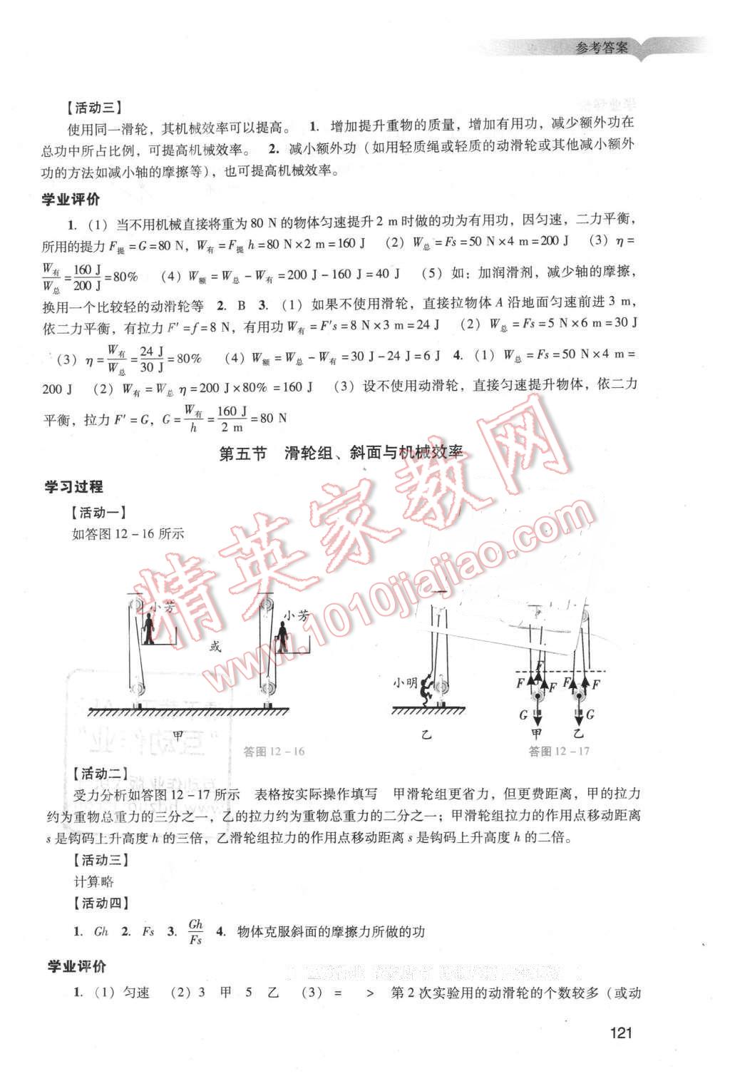 2016年陽光學(xué)業(yè)評(píng)價(jià)八年級(jí)物理下冊(cè)人教版 第21頁