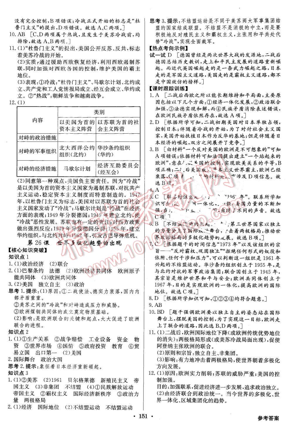 2015年高中新課標(biāo)同步用書全優(yōu)課堂歷史必修1人教版 第21頁(yè)