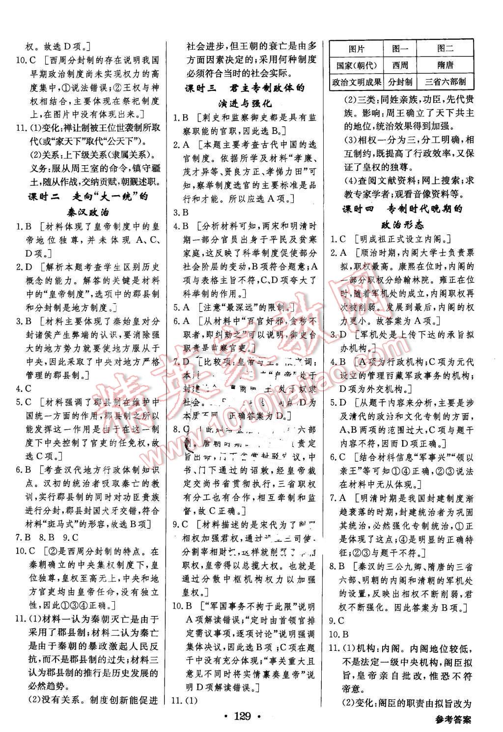 2015年高中新課標(biāo)同步用書全優(yōu)課堂歷史必修第一冊(cè)人民版 第11頁