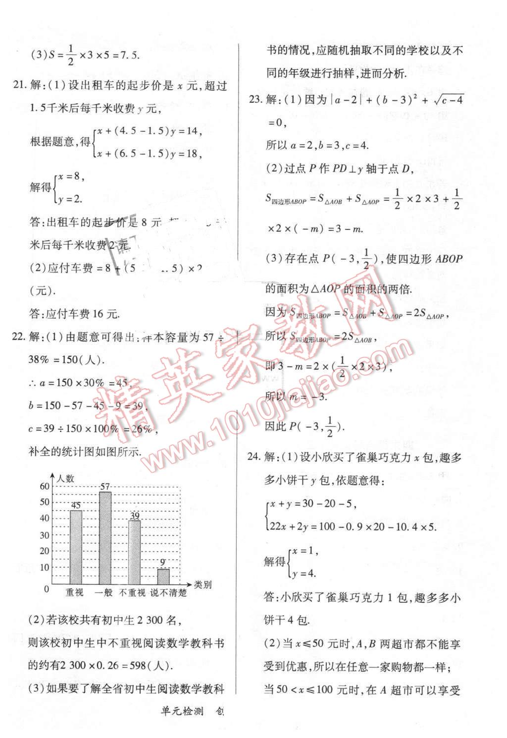 2016年新評價單元檢測創(chuàng)新評價七年級數學下冊北師大版 第15頁