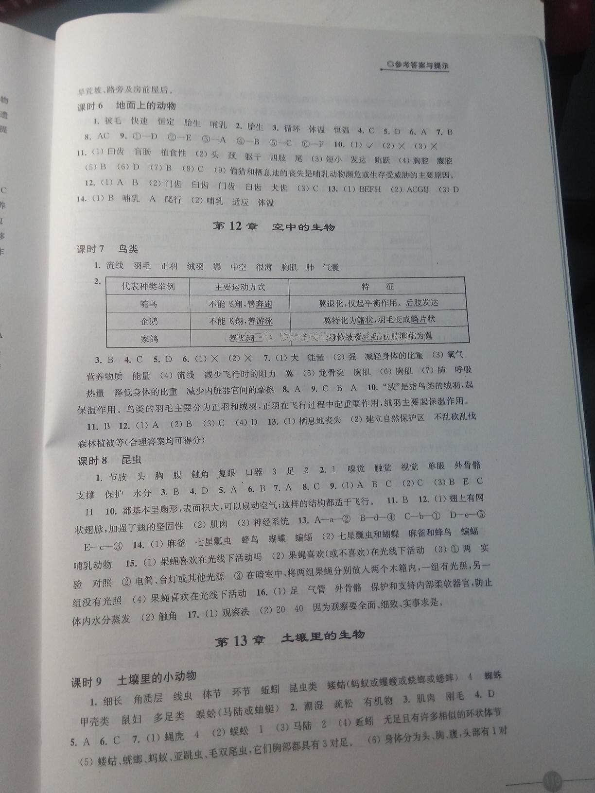 2015年初中生物學(xué)課課練七年級(jí)下冊(cè)蘇科版 第13頁