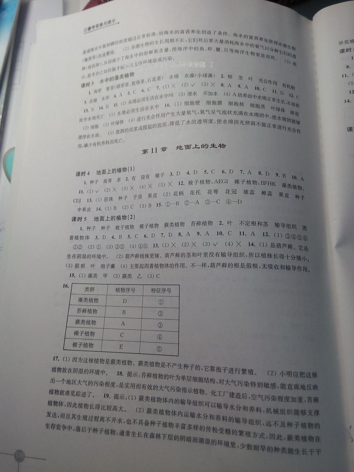 2015年初中生物學(xué)課課練七年級下冊蘇科版 第12頁