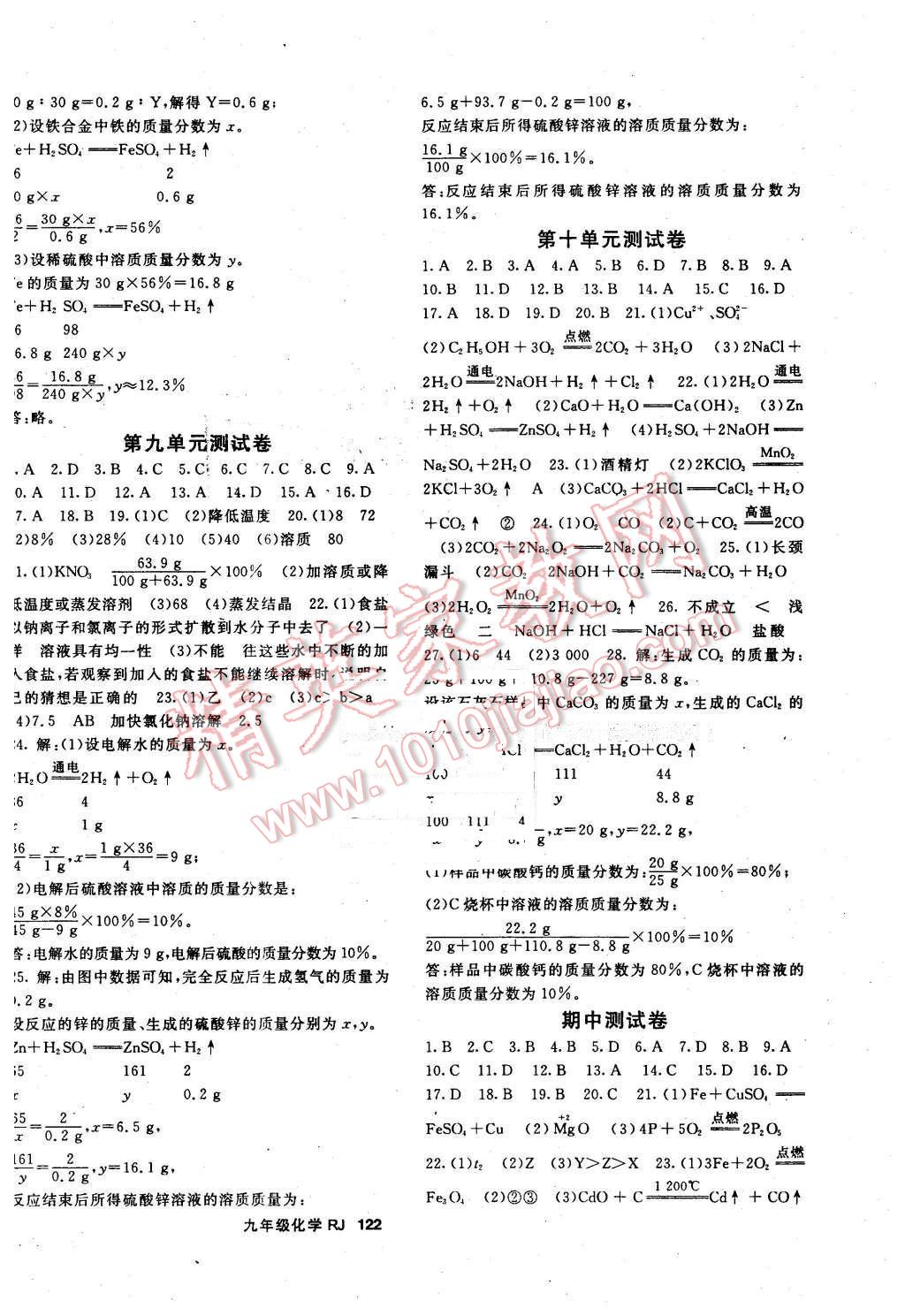 2016年名师大课堂九年级化学下册人教版 第10页