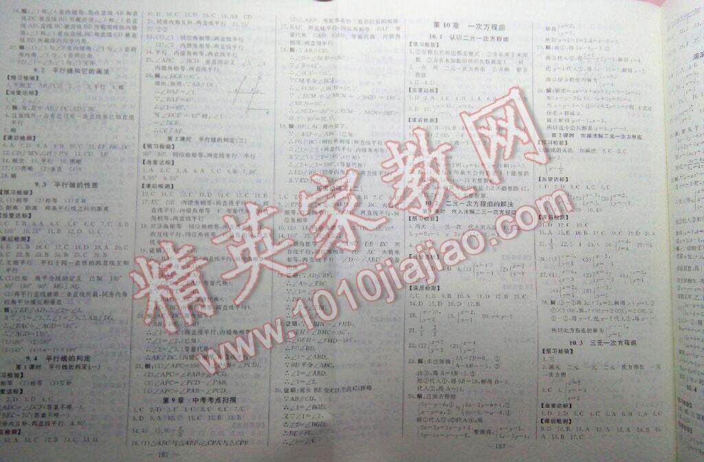 2014年初中新課標(biāo)名師學(xué)案智慧大課堂七年級數(shù)學(xué)下冊青島版 第2頁