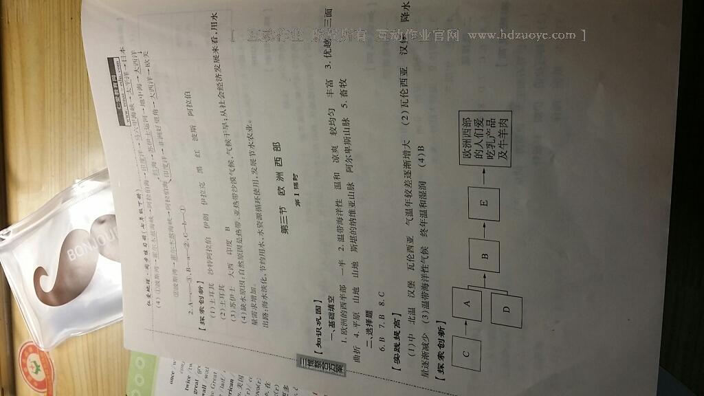 2015年仁愛(ài)地理同步練習(xí)冊(cè)七年級(jí)下冊(cè)仁愛(ài)版 第40頁(yè)