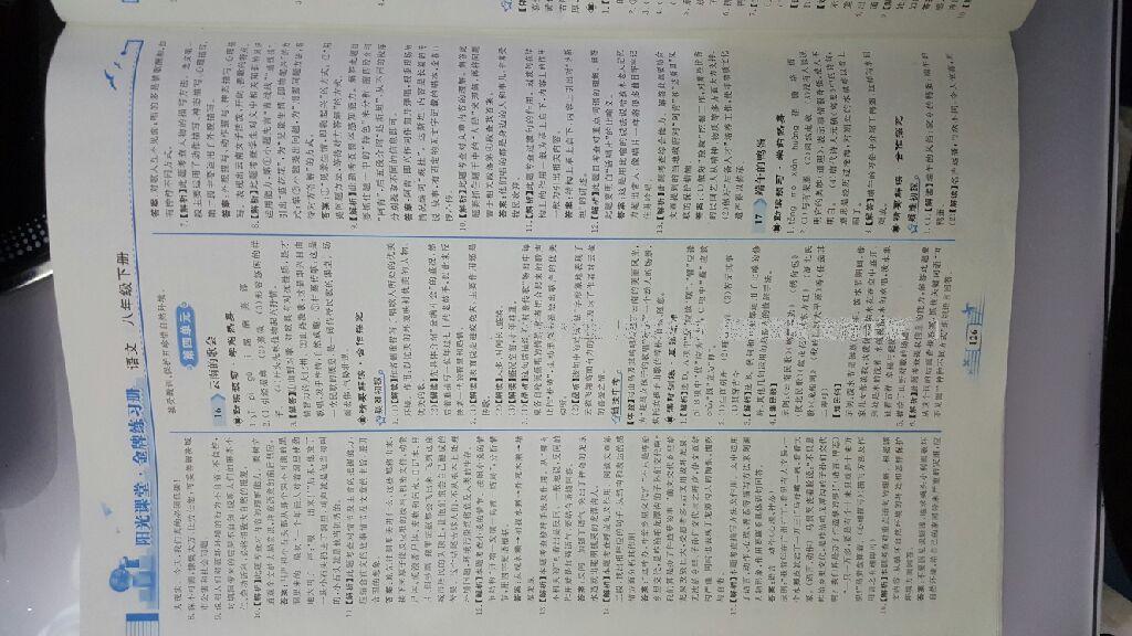 2016年陽光課堂金牌練習(xí)冊八年級語文下冊人教版 第32頁