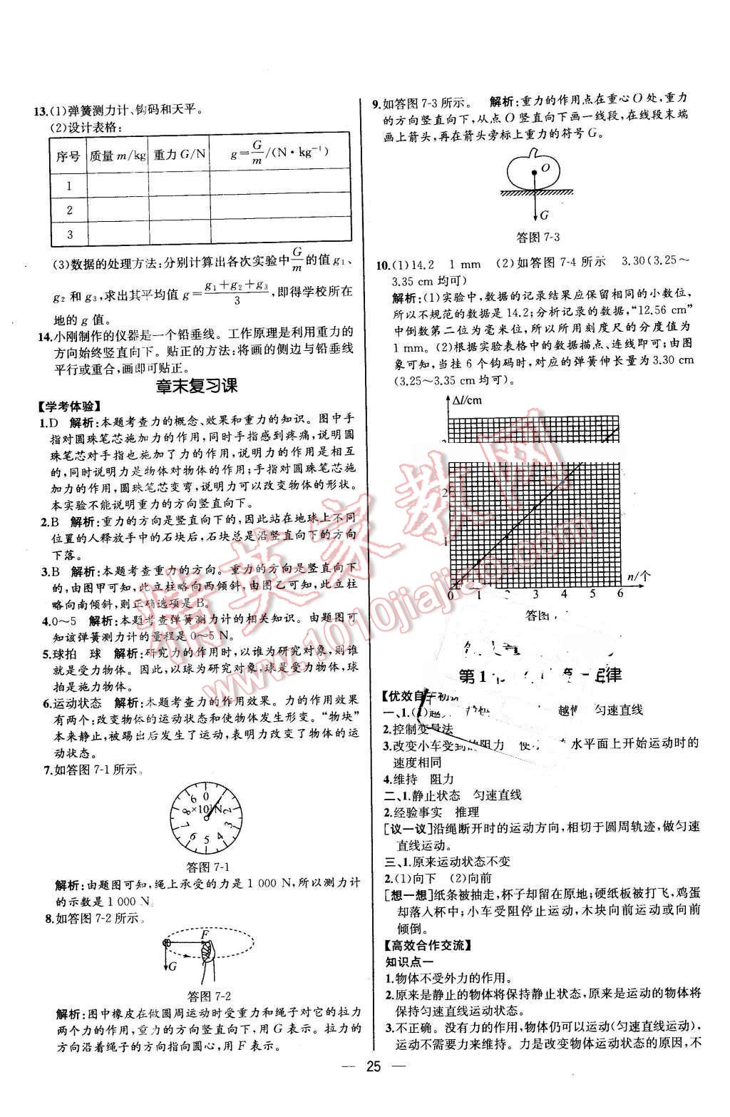 2016年同步导学案课时练八年级物理下册人教版河北专版 第5页