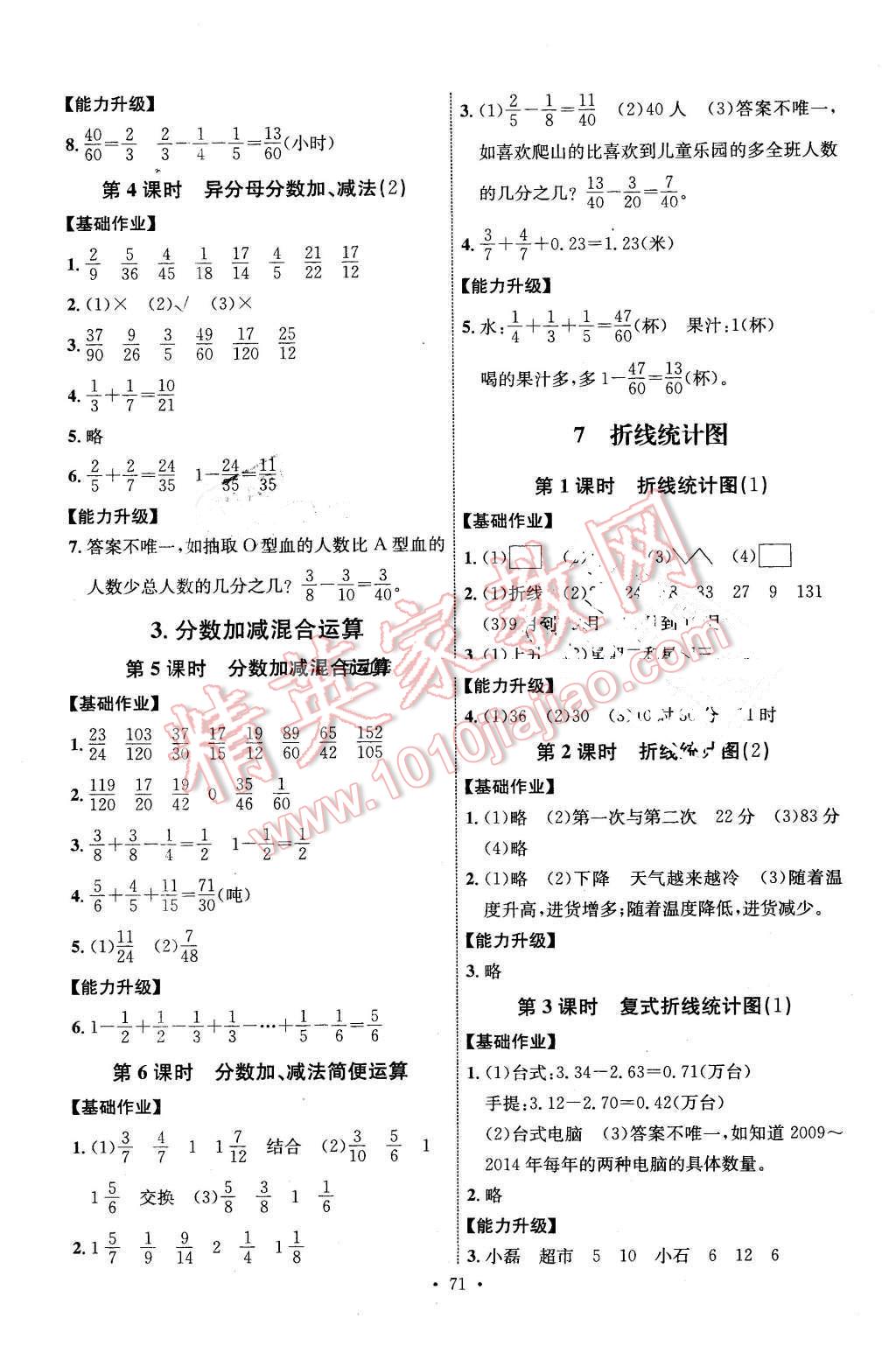 2016年能力培养与测试五年级数学下册人教版H 第11页