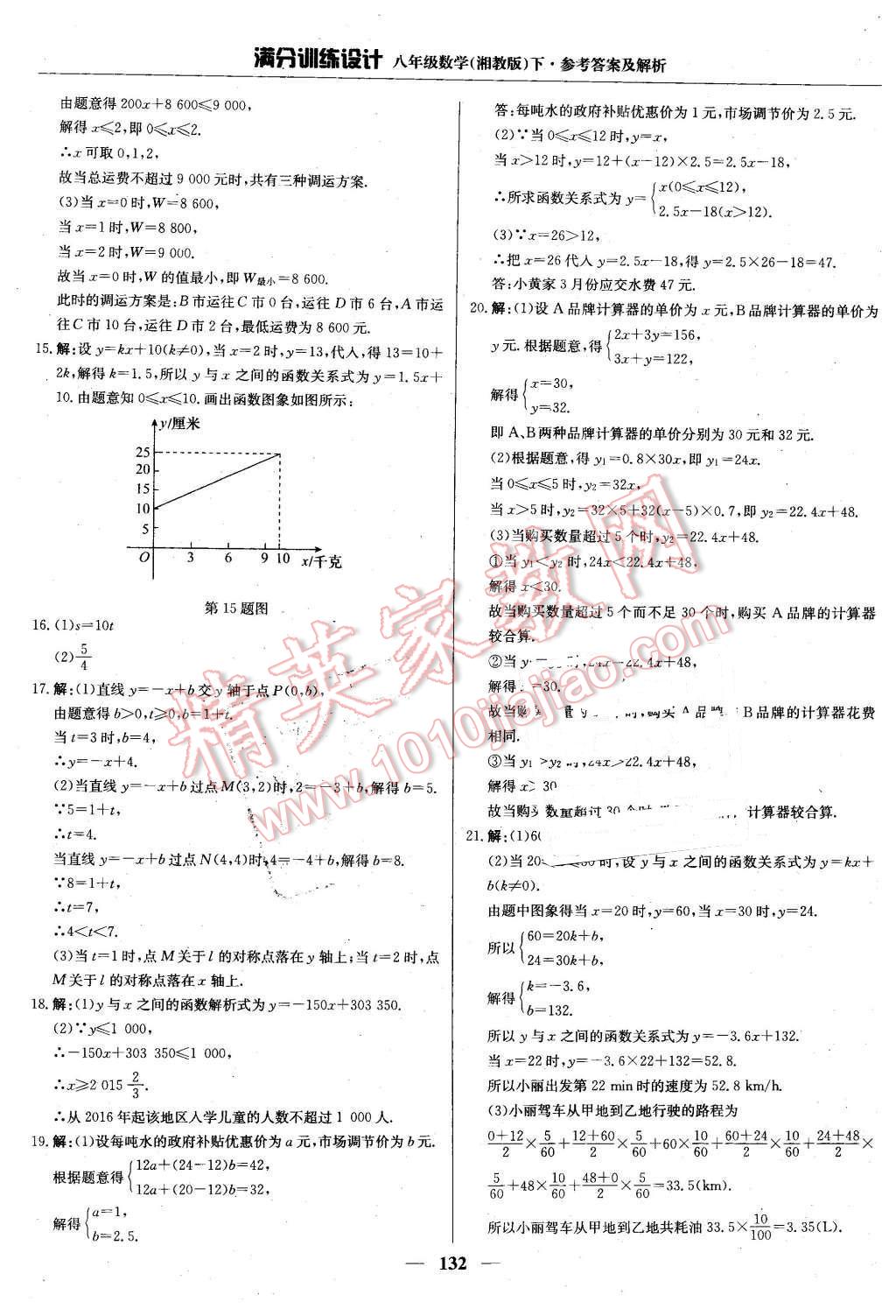 2016年滿分訓(xùn)練設(shè)計(jì)八年級(jí)數(shù)學(xué)下冊(cè)湘教版 第29頁