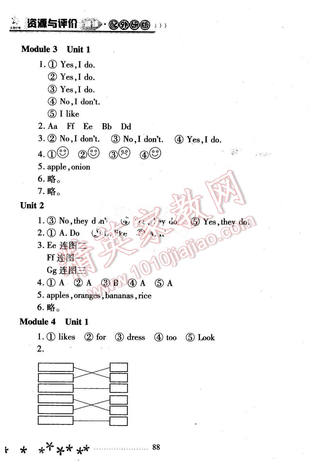 2015年資源與評(píng)價(jià)二年級(jí)英語(yǔ)上冊(cè)外研版 第3頁(yè)