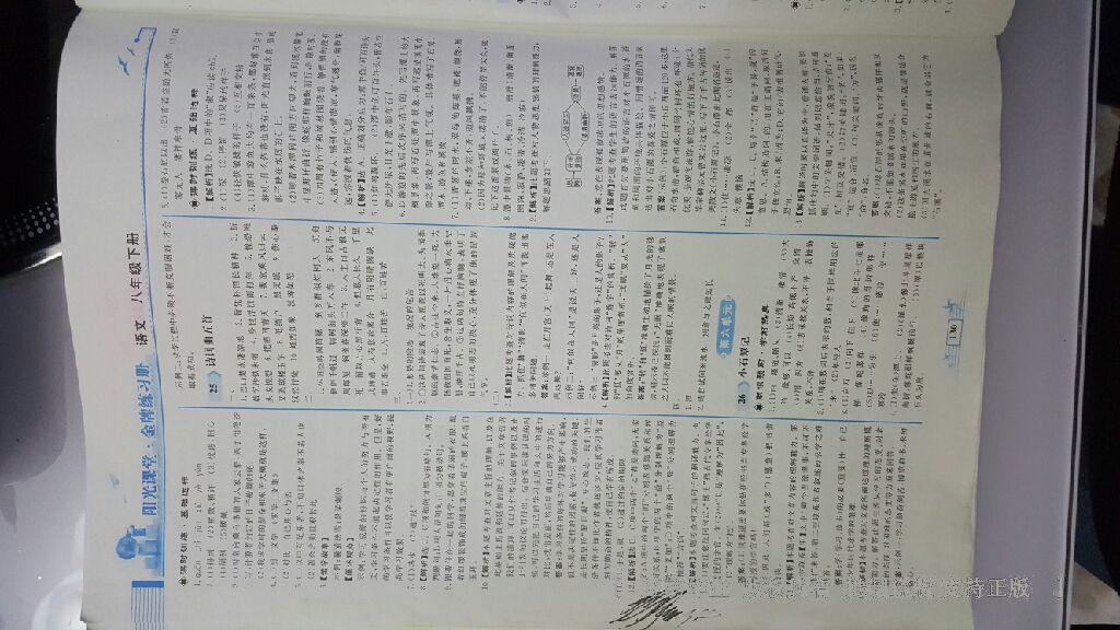 2016年陽光課堂金牌練習(xí)冊八年級語文下冊人教版 第36頁