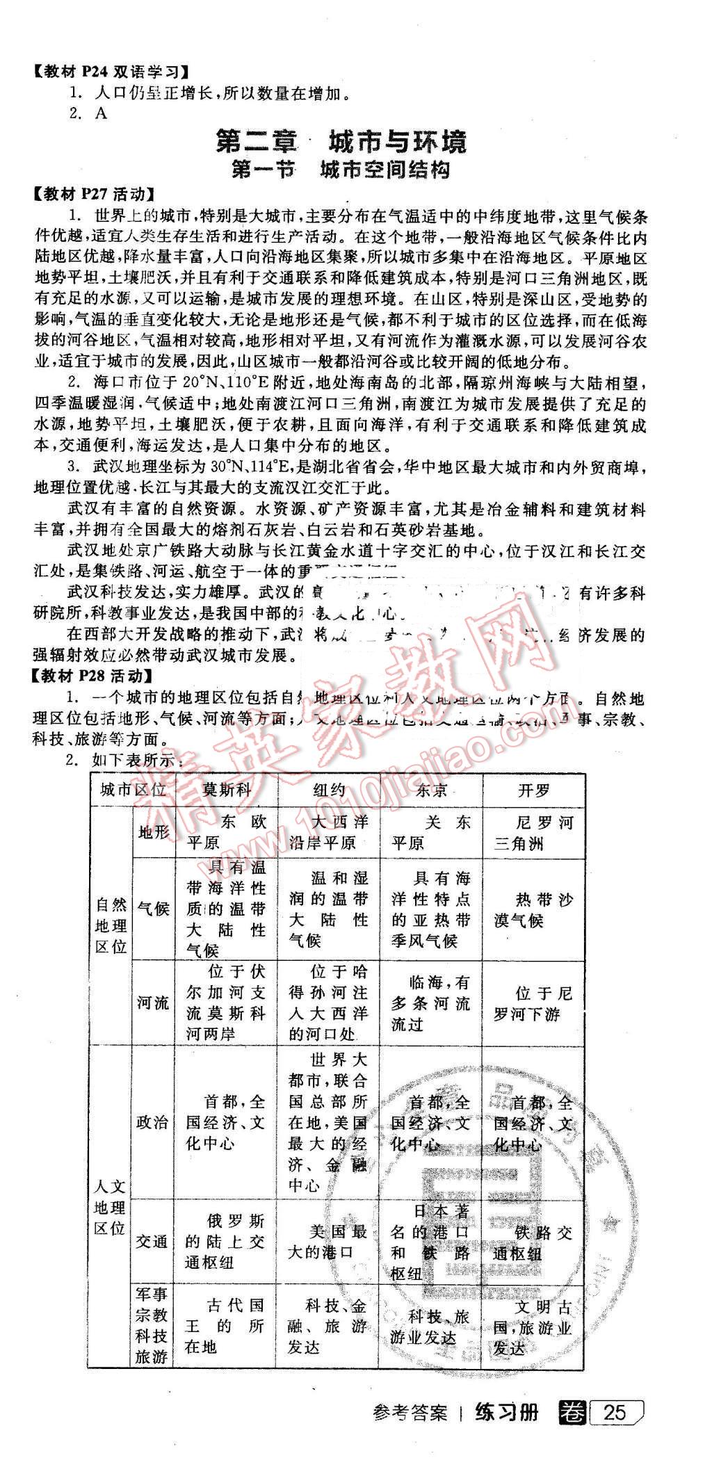 2016年全品學(xué)練考高中地理必修2湘教版 第22頁