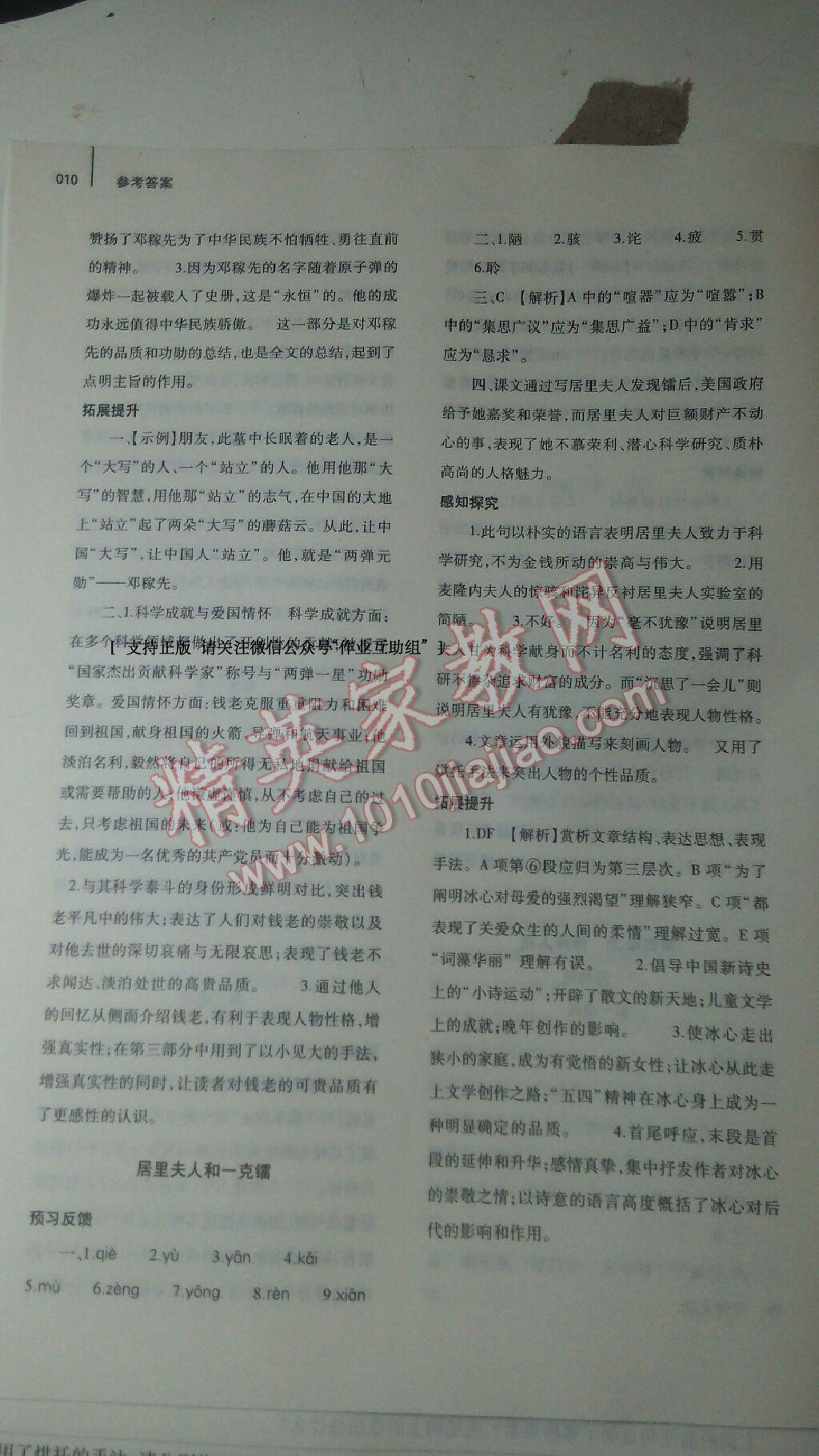 2014年基礎(chǔ)訓(xùn)練七年級(jí)語(yǔ)文下冊(cè)北師大版大象出版社 第11頁(yè)