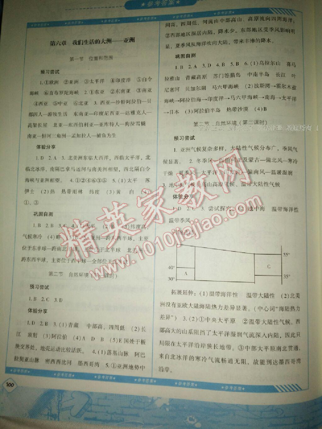 2015年课程基础训练七年级地理下册人教版湖南少年儿童出版社 第23页