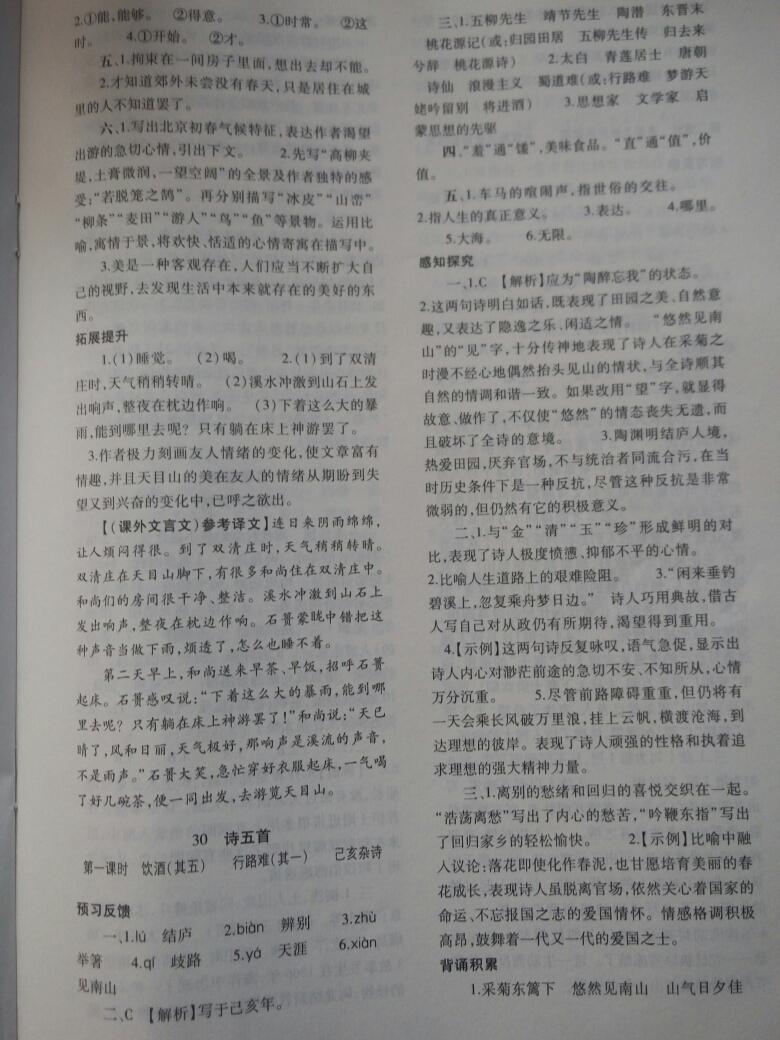 2014年基礎(chǔ)訓(xùn)練八年級(jí)語(yǔ)文下冊(cè)人教版 第159頁(yè)