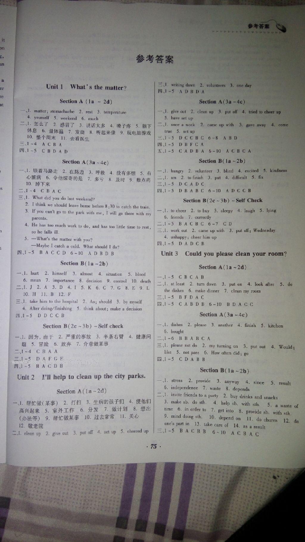 家庭作業(yè)八年級英語下冊人教版 第18頁