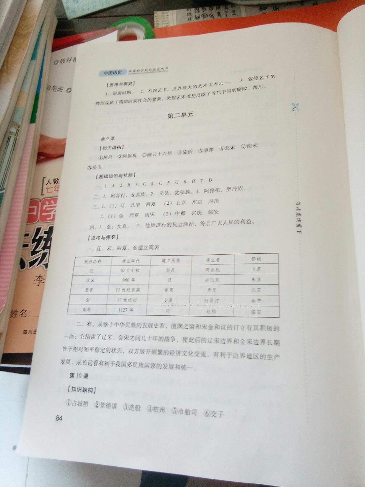 新課程實踐與探究叢書七年級中國歷史下冊人教版 第20頁